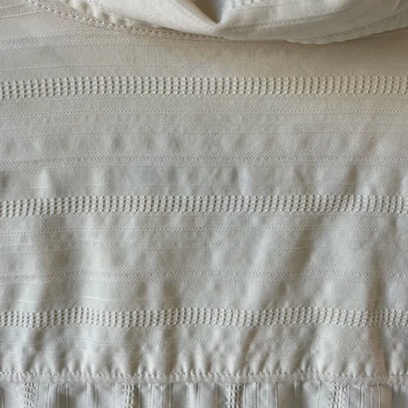 Tommy Bahama men’s cream color textured 100% silk button down shirt size Large - Picture 3 of 5